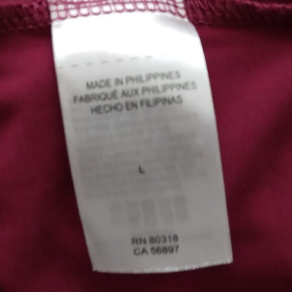 Lucky Brand | Plum Lightweight V-Neck Stretch Pullover Top | Size L - Picture 6 of 8